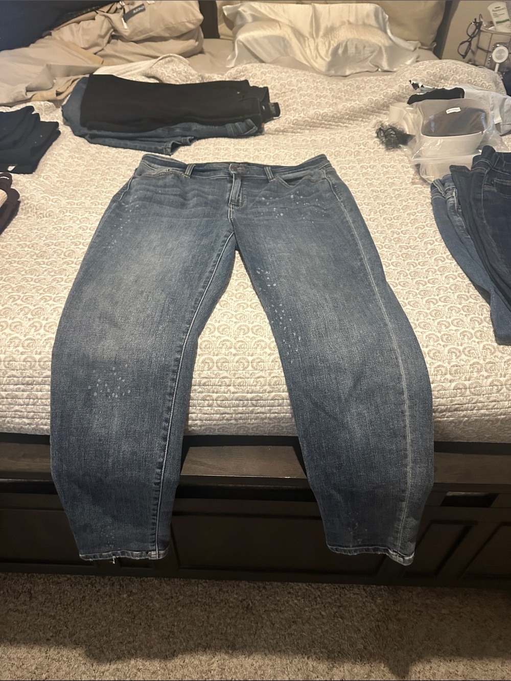 Judy Blue Women's Washed Blue Boyfriend Jeans